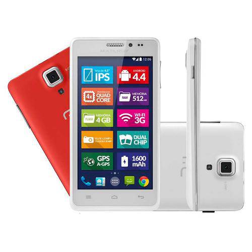 Celular Smartphone Ms5 Colors 4,5 Branco - P3311 Multilaser
