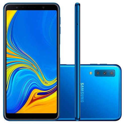 Celular Smartphone Samsung Galaxy A7 128GB Dual Chip Azul Azul