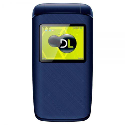 Celular Yc335 Azul, Flip, Dual Chip, Tela de 1.8, Câmera, Rádio Fm e Bateria de Longa Duração - Dl