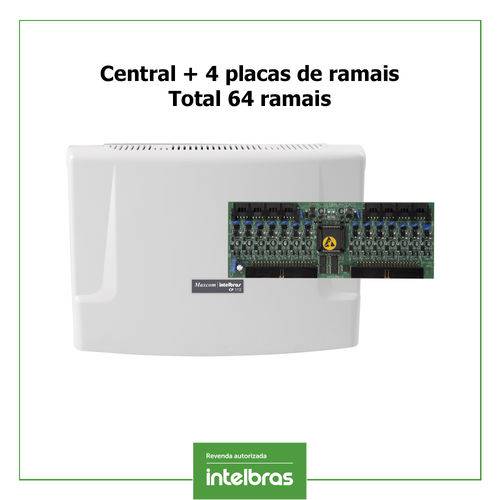 Central Comunicação Condominial Intelbras Cp 112 com 64 Ramais