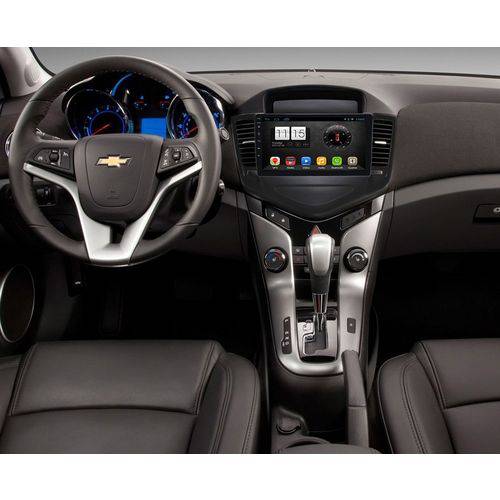 Central Multimídia Chevrolet Cruze Lt e Ltz Navpro Caska Android Tela 9"