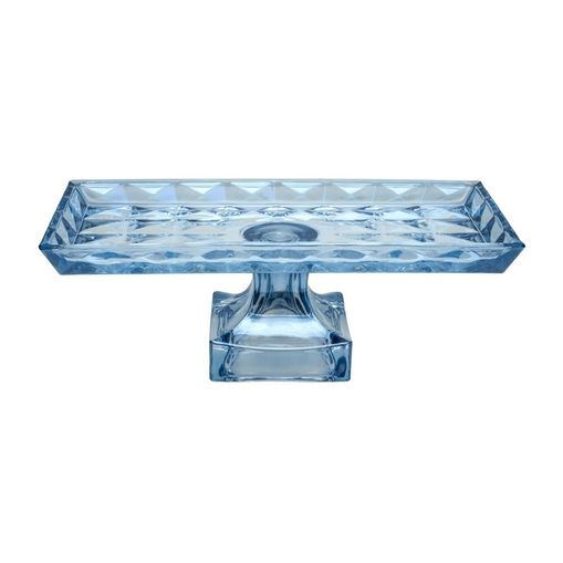 Centro de Mesa de Cristal Azul Diamant Wolff