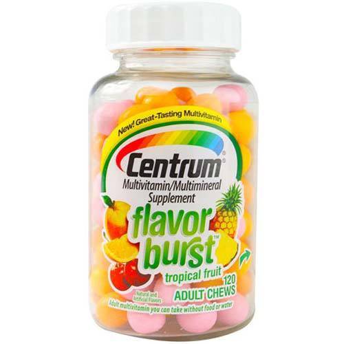 Centrum Flavor Burst Adultos Multivitamínico Tropical Frutas 120 Chews
