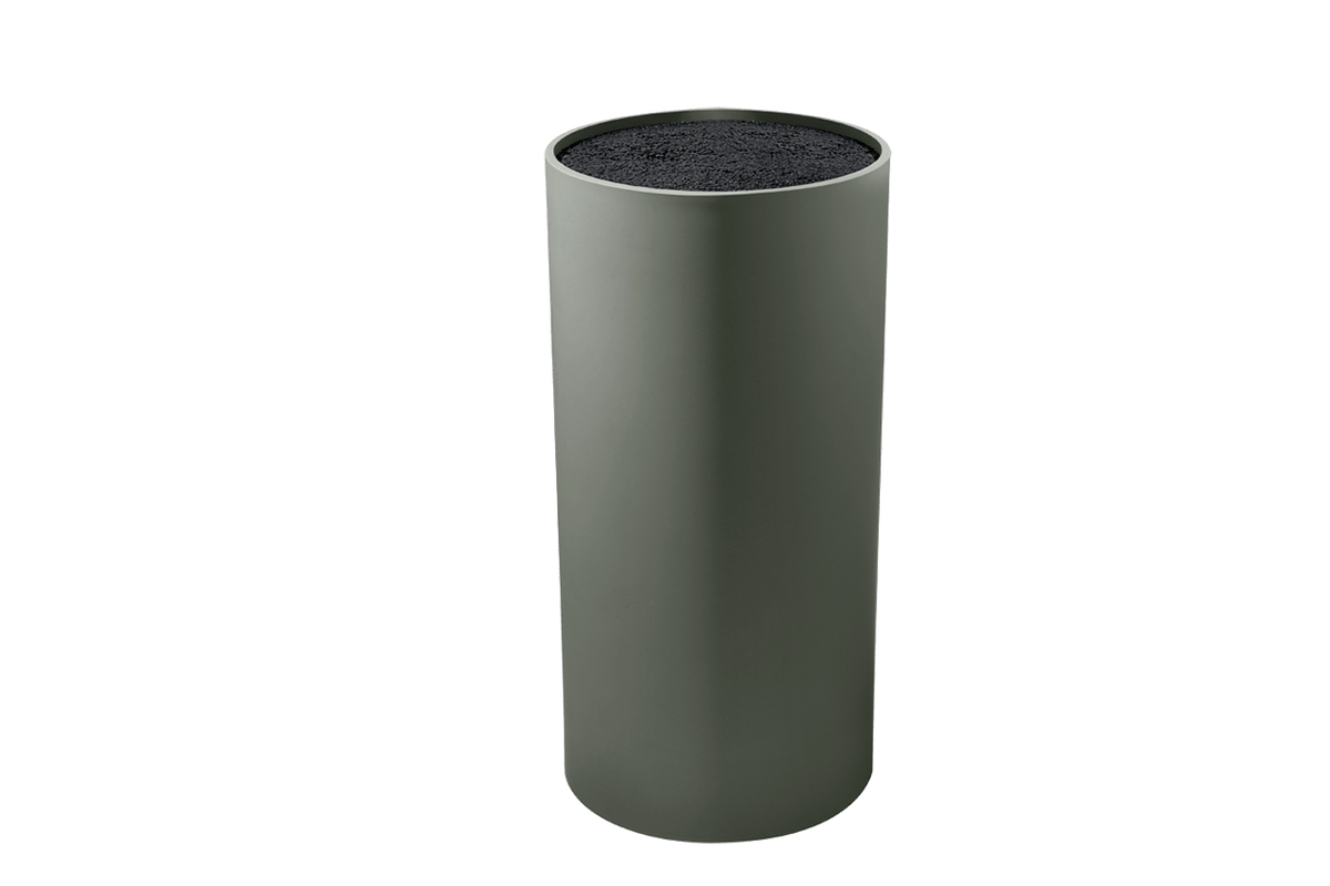 Cepo para Facas - Utensílios Ø11,2 X 22,6 Cm Cinza Claro com Cinza Escuro Coza