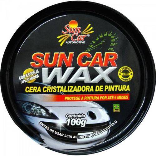 Cera Cristalizadora 100G C/ Esponja Sun Car