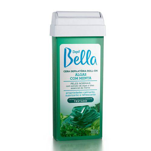 Cera Depil Bella Refil Roll-On Algas com Menta 100g