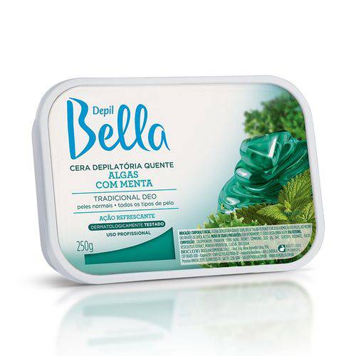 Cera Depil Bella Verde Algas com Menta 250g