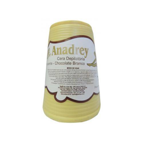 Cera Depilatória Chocolate Branco Anadrey 200g