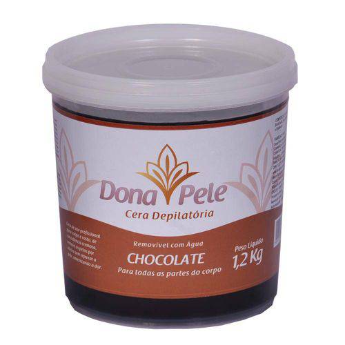 Cera Depilatória Dona Pele Chocolate 1,2kg