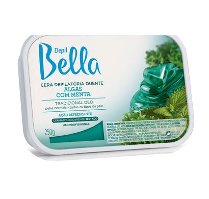 Cera Depilatória Quente Algas com Mentas 250g - Depil Bella