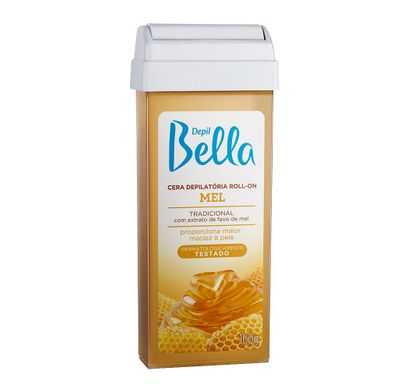 Cera Depilatória Roll-on Refil Mel 100g - Depil Bella