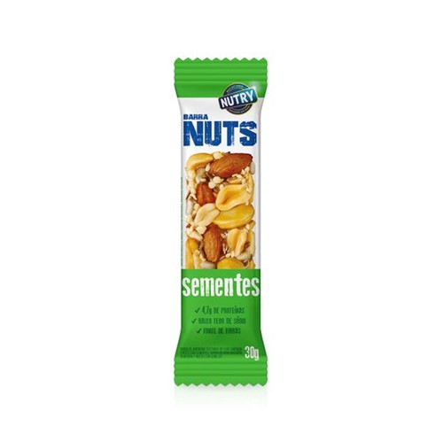 Cereal Barra Nutry Nuts Sementes 30g