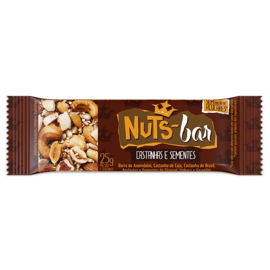 Cereal Barra Nuts - Bar Castanhas e Sementes 25g