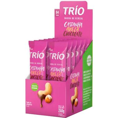 Cereal Barra Trio Castanha Avelã e Chocolate 12X20g