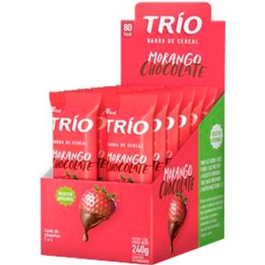 Cereal Barra Trio Morango e Chocolate 12X20g