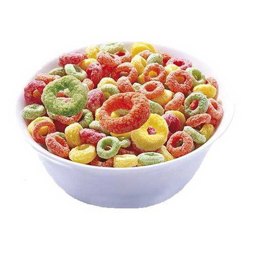 Cereal de Milho Colorido Sabor Frutas - Fruit Rings (granel 1kg)