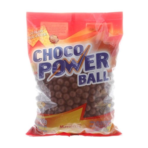 Cereal Drageado ao Leite Choco Power Ball com 500g Mavalério