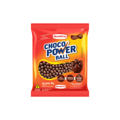 Cereal Drageado ao Leite Choco Power Ball com 80g Mavalério
