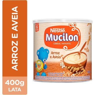 Cereal Infantil de Arroz e Aveia Mucilon 400g