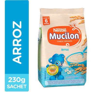 Cereal Infantil de Arroz Mucilon 230g Cx. C/ 12 Un.