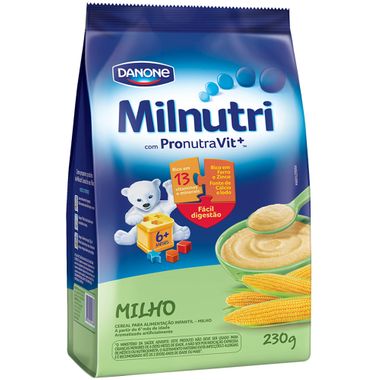 Cereal Infantil de Milho Milnutri Danone 230g