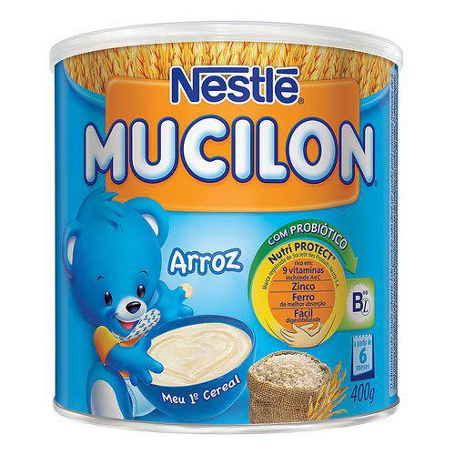 Cereal Infantil Mucilon Sabor Arroz - 400gr