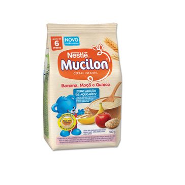 Cereal Infantil MUCILON Seleção da Natureza Banana, Maçã e Quinoa 180g