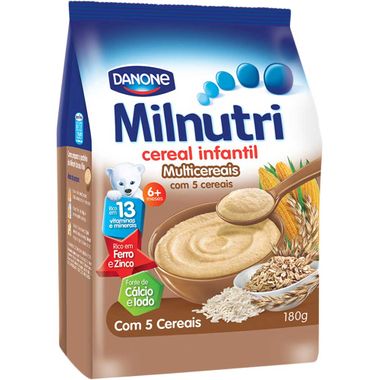 Cereal Infantil Multicereais Milnutri Danone 180g