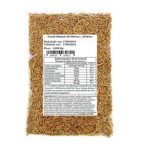 Cereal Matinal All Fibrous / All Bran, 3 Kg
