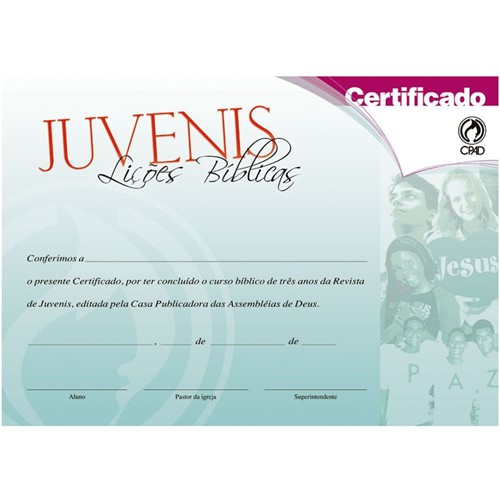 Certificado de Juvenis - 20 Und