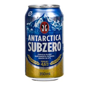 Cerveja Antarctica SUBZERO Lata 350mL