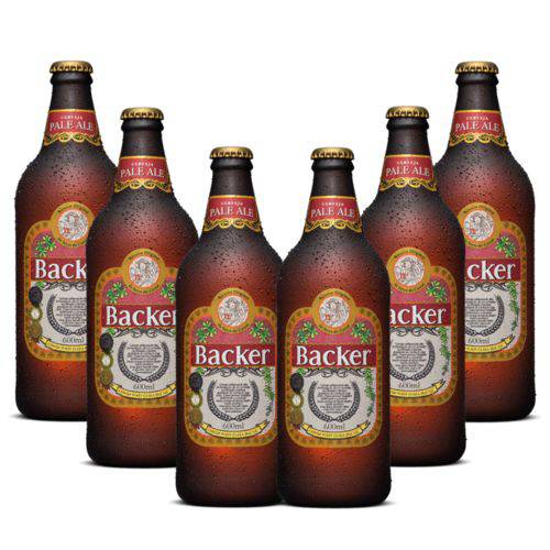 Cerveja Artesanal Backer Pale Ale 600ml 6 Unidades