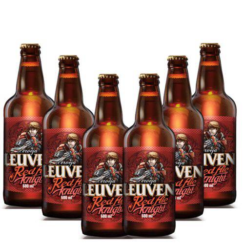 Cerveja Artesanal Leuven Red Ale 600ml 6 Unidades