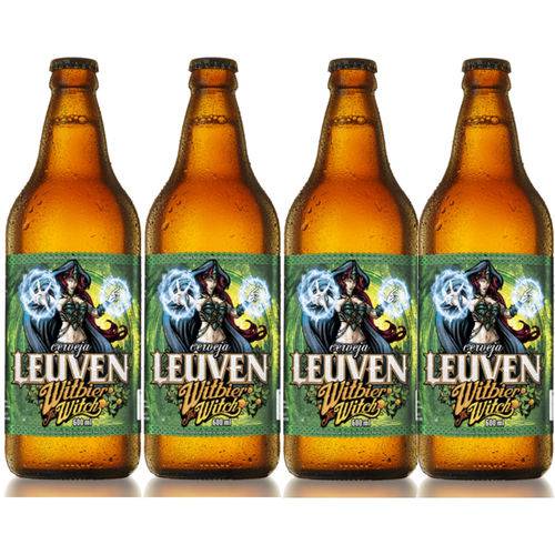 Cerveja Artesanal Leuven Witbier 600ml 4 Unidades