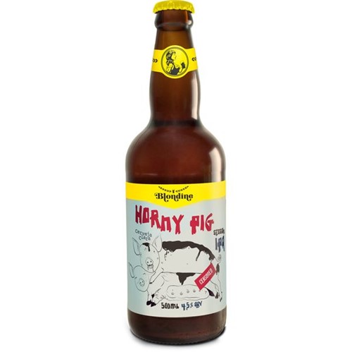 Cerveja Blondine Horny Pig 500ml Sess Ipa