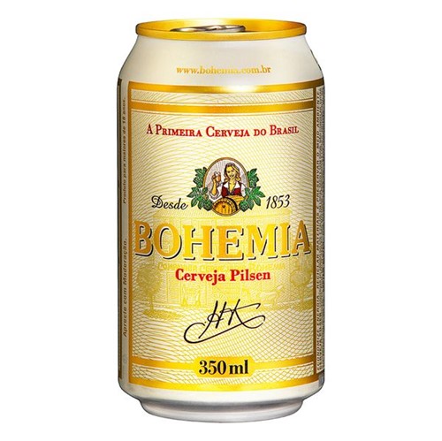 Cerveja Bohemia 350ml Lata