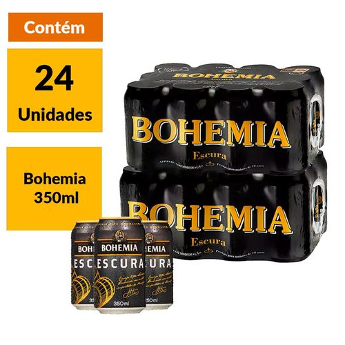 Cerveja Bohemia Escura 350ml (24 Unidades)