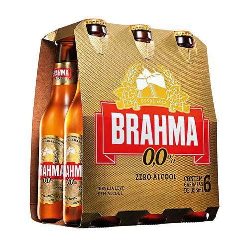 Cerveja Brahma Chopp Zero 355ml Pack (6 Unidades)