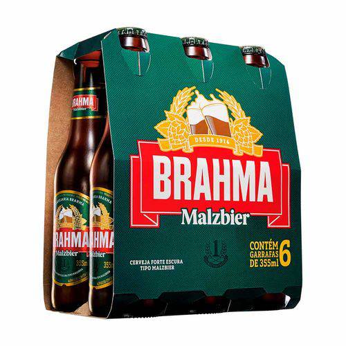 Cerveja Brahma Malzbier 355ml Pack (6 Unidades)