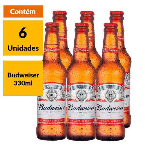 Cerveja Budweiser 330ml Pack (6 Unidades)
