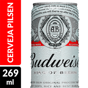 Cerveja Budweiser 269ml (Lata)