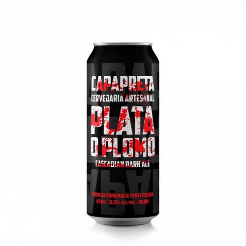 Cerveja Capa Preta Cascadian Dark Ale Plata o Plomo 473ml