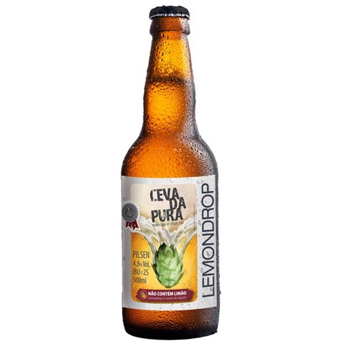 Cerveja Cevada Pura 500ml Lemondrop