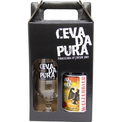 Cerveja Cevada Pura 500ml Weizenbier+Copo