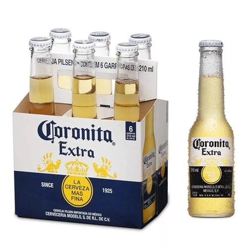 Cerveja Coronita Extra 210ml Pack (06 Unidades)