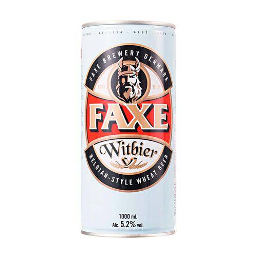 Cerveja Dinamarquesa Faxe Witbier Lata 1l