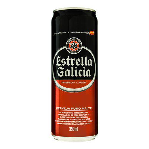 Cerveja Estrella Galicia Lager Lata 350ml