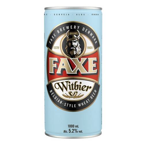 Cerveja Faxe Witbier Lata 1000ml