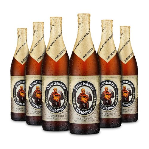 Cerveja Franziskaner Hefe Weissbier Hell 500ml Caixa com 6 Unidades