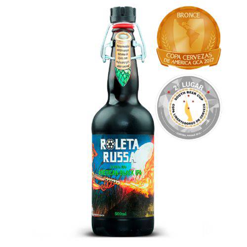 Cerveja Roleta Russa American Black Ipa 500ml
